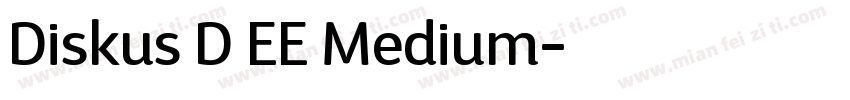 Diskus D EE Medium字体转换